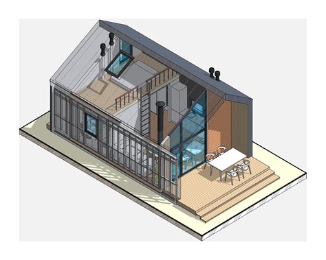 Barndominium Floor Plans With 1 Loft Bedroom, Tiny House Plans, 650 Sf ADU, Small Cabin Home ...