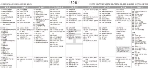 4월20일토 Tv 편성표 영남일보 사람과 지역의 가치를 생각합니다