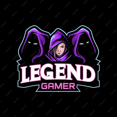 Premium Vector Gamer Girl Mascot Logo Esports