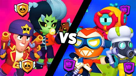 2 PROS VS 3 MÍTICOS RETO IMPOSIBLE BRAWL STARS YouTube