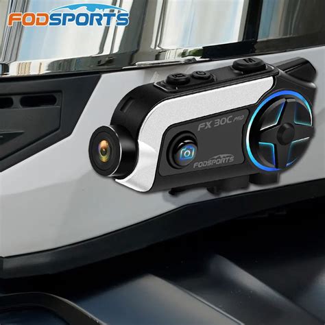 Дуплексная Bluetooth-гарнитура FX30C PRO 2riders, 1 км, мотогарнитура ...
