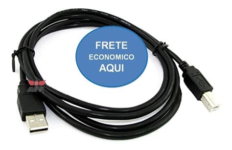 Cabo Usb Impressora Universal Epson Hp M Mercado Livre