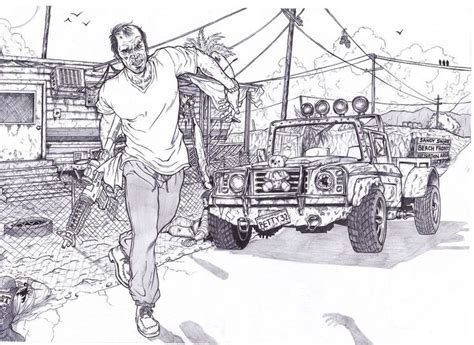 Gta Coloring Pages Inspirational Trevor Philips By Within Gta