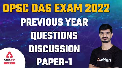 Opsc Oas Previous Year Question Paper With Answers Oas Preparation