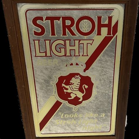 Strohs Beer Light Etsy