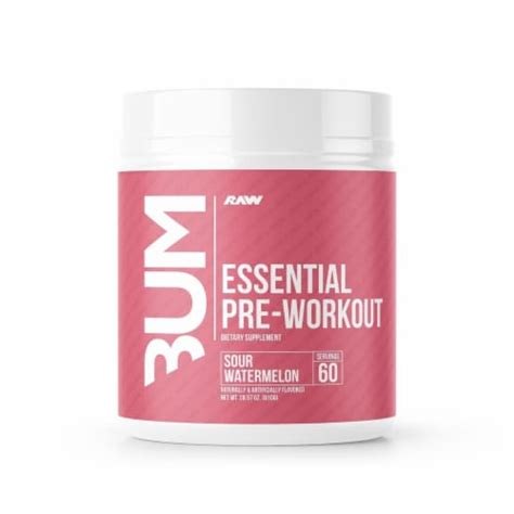 Raw Nutrition Cbum Essential Pre Workout Powder Sour Watermelon 60