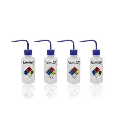 Amazon ULAB Safety Wash Bottles 4pcs Of Distilled Water Wide