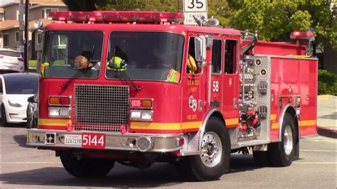 LACoFD Engine 58 Squad 58 McCormick Ambulance 1802 Responding YouTube