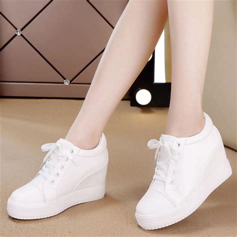 Introducir Imagen White High Heel Tennis Shoes Abzlocal Mx