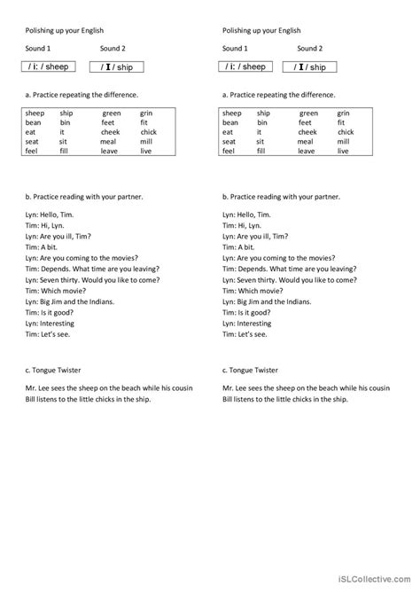 I I Sound Warmer Filler Cooler English Esl Worksheets Pdf Doc