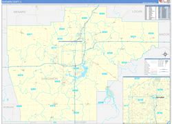 Sangamon County, IL Wall Maps - MapSales