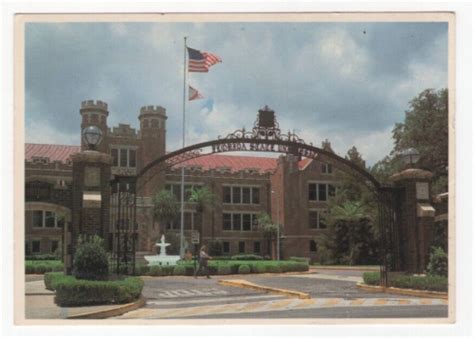 Main Entrance Florida State University Tallahassee Fl Vintage Unposted Postcard Ebay