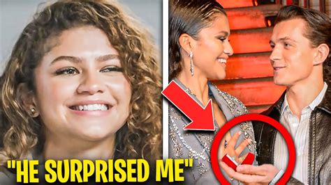 Zendaya Breaks Her Silence On Tom Holland Proposing To Her Youtube