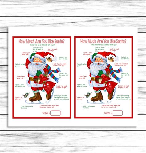 Christmas Game, Santa Claus Game, Christmas Party Game, Xmas Party Act ...