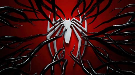 Marvels Spider Man Venom Symbiote Logo Wallpaper K Hd Id