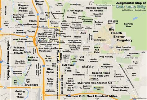 Check Out This Hilarious Map Of Salt Lake City Utah Policy