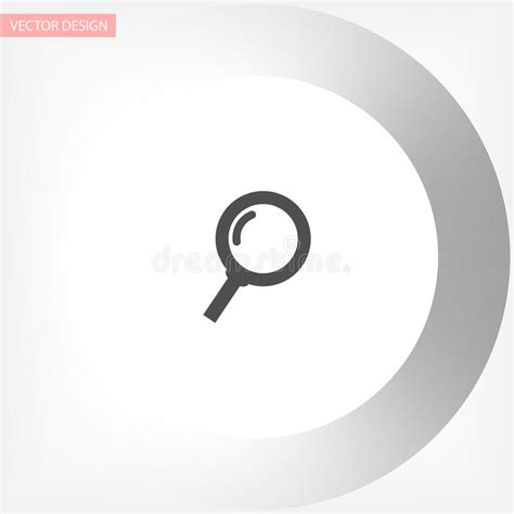 Magnifier With A Man Vector Icon Lorem Ipsum Flat Design Stock