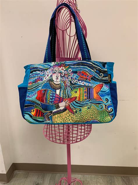 Laurel Burch Mermaid Tote Bag With Zipperbrad Newwomens Etsy