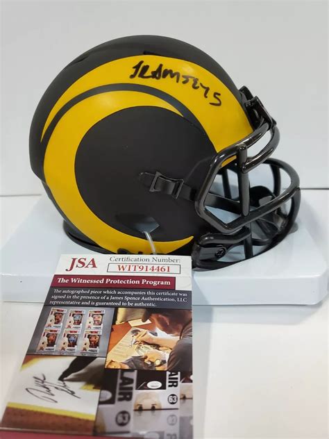 Rams Jalen Ramsey Signed Lunar Full Size Speed Rep Helmet