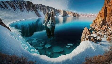 Premium Ai Image Lake Baikal Russia