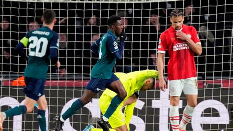 Psv Vs Arsenal Result Score Highlights As Vertessen Cancels Out