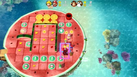 Super Mario Party Partner Party Watermelon Walkabout Peach Mario Vs