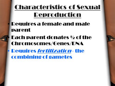 Sexual Reproduction Lesson Presentation Biology