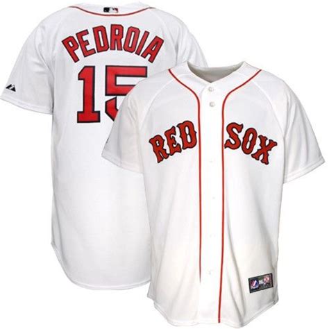 Dustin Pedroia men's Boston Red Sox jersey (white) | Boston red sox ...