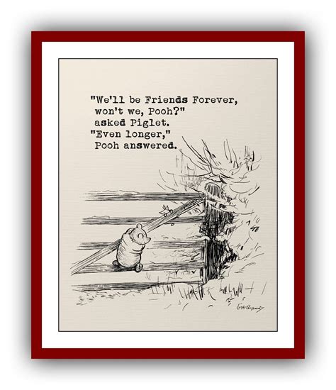 We Ll Be Friends Forever Won T We Pooh Winnie Etsy