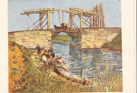 "Van Gogh. The Drawbridge" Fine painting, modern French postcard ...