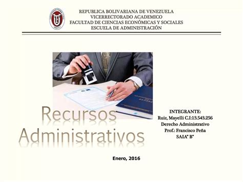 Recursos Administrativos Ppt