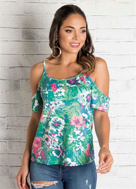 Blusa Ciganinha Al As Floral Queima De Estoque