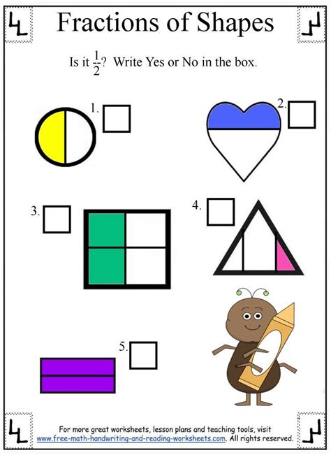 Identifying Fraction Halves Worksheet Fractions Worksheets Math Fractions Worksheets