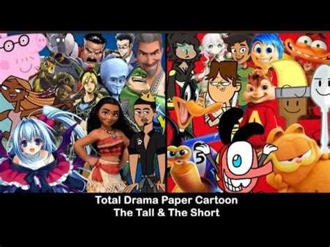 Total Drama Paper Cartoon The Tall And The Short S45 E15 YouTube