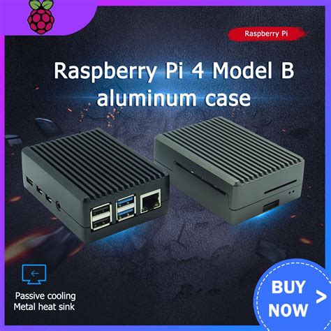 Raspberry Pi 4 Model B Aluminium Case Passieve Koe Grandado