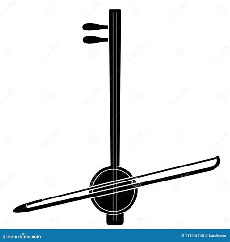 Icono Aislado Del Rebab Instrumento Musical Ilustración Del Vector