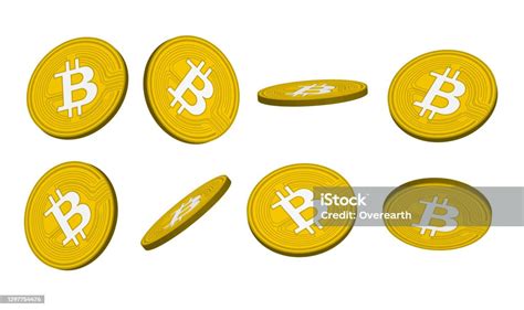 Bitcoin Vector Coin Set Stock Illustration Download Image Now