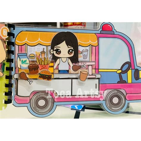 Toca Boca Food Truck Paperdolls Crumpets | Shopee Philippines