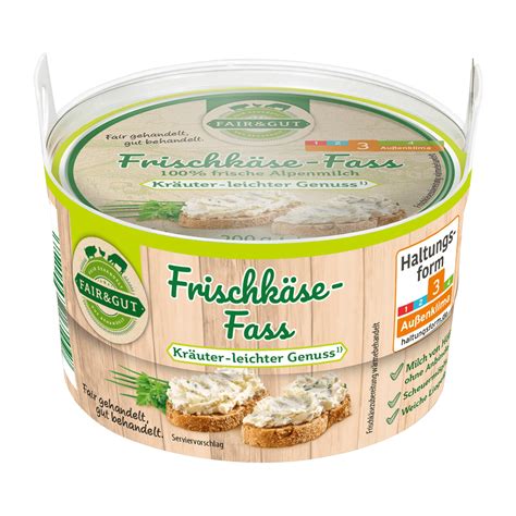 Fair And Gut Frischkäse Fass Günstig Bei Aldi Nord