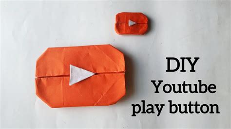 Diy Youtube Play Button Origami Easy Origami With Paper Youtube