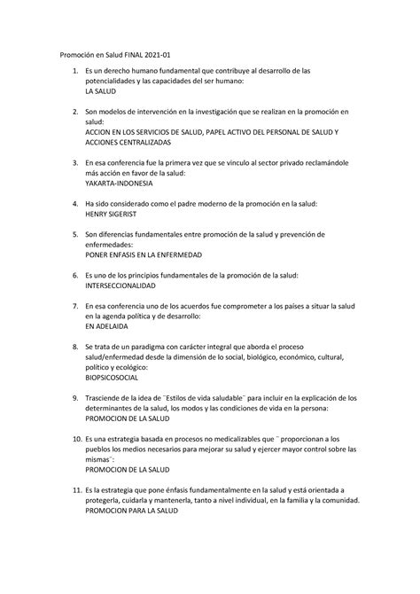 Promoción En Salud Final 2021 PromociÛn En Salud Final 2021 Es Un Derecho Humano Fundamental