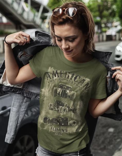 Camiseta Baby Look Feminina Hot Rod Kustoms Mk Automobili Motori