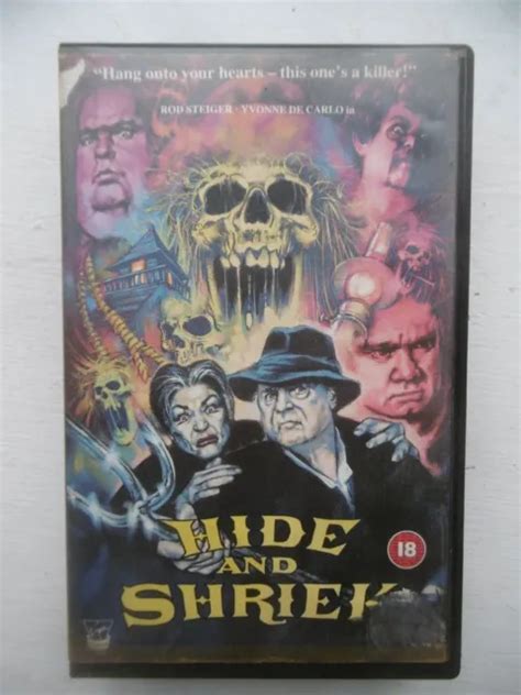 Rare Uk Vhs Horror Rod Steiger Hide And Hriek 1987 Gothique Américain