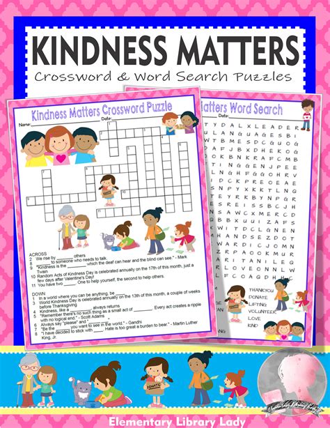 Kindness Word Search Printable