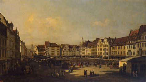 Old Market-place in Dresden - Bernardo Bellotto | Endless Paintings