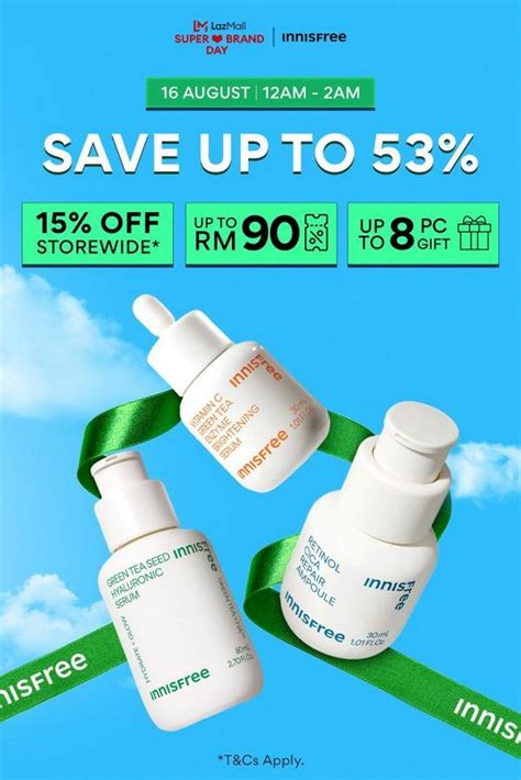 16 Aug 2023 INNISFREE Lazada Super Brand Day Sale EverydayOnSales