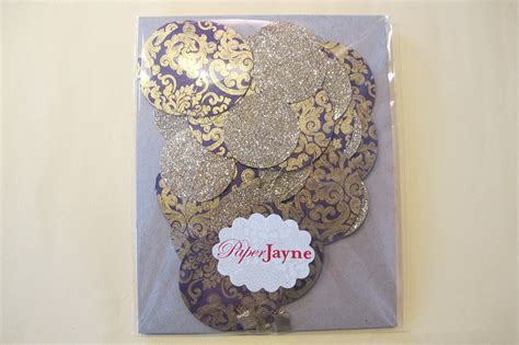 Gold Glitter and Purple Paper Garland: Wedding Garland - Etsy