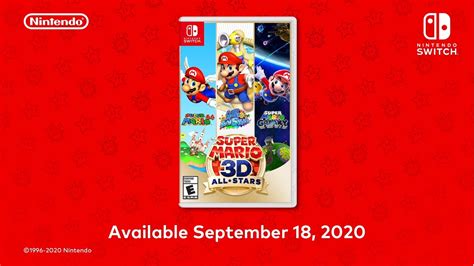 Super Mario 3D All-Stars Officially Confirmed For Switch, Launches ...
