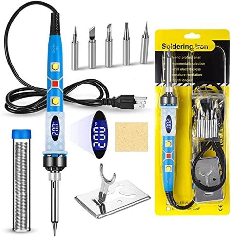 Electronics Soldering Iron Kit 80W Digital LCD Solder Gun With ON OFF