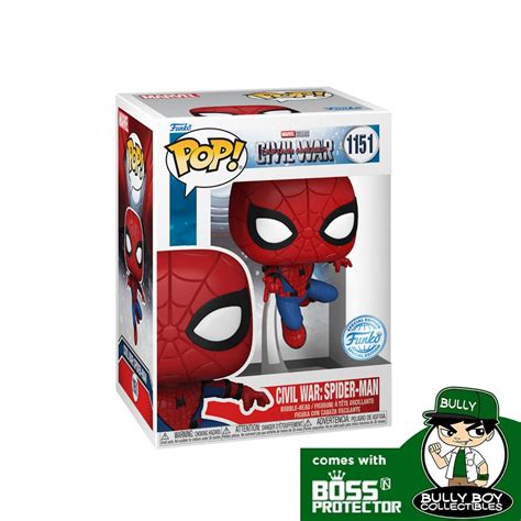 Funko Pop Marvel Captain America Civil War Build A Scene Spider Man